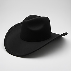 Faux Suede Western Cowboy Fedora Hat