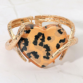 Heart Hinged Bracelet