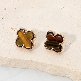Quatrefoil Stud Earrings