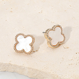Quatrefoil Stud Earrings