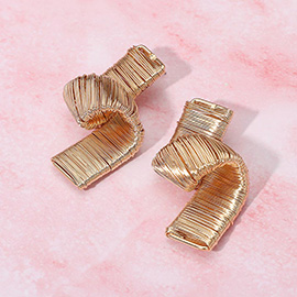 Bold Geometric Wire Wrapped Statement Earrings