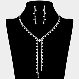 Cascading CZ Drop Necklace