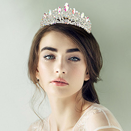 Marquise Stone Custer Accent Princess Tiara