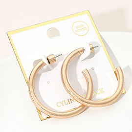Gold Dipped Bold Open Hoop Earrings