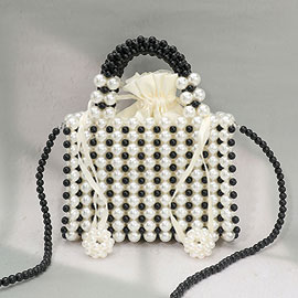 Pearl Box Top Handle Crossbody Bag