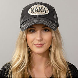 MAMA Patch Vintage Baseball Cap
