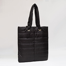 Soft Padded Quilted Tote Bag
