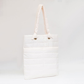 Soft Padded Quilted Tote Bag