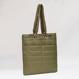 Soft Padded Quilted Tote Bag
