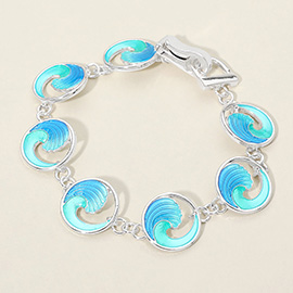 Ocean Wave Link Magnetic Bracelet