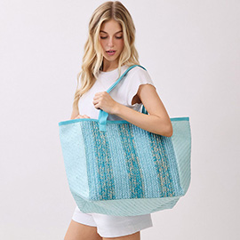 Nautical Stripe Tote Bag
